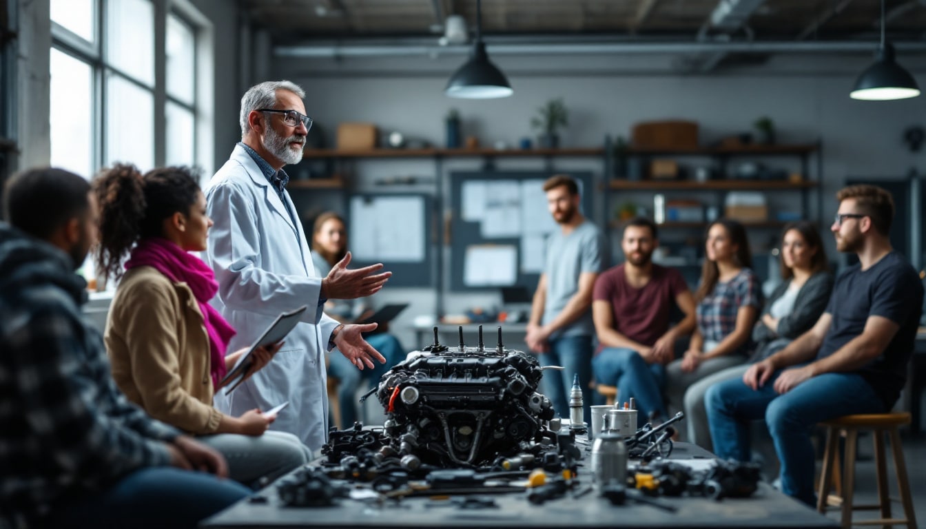 découvrez notre cours de mécanique auto qui vous initiera aux bases essentielles de la mécanique automobile. apprenez à entretenir et réparer votre véhicule avec des leçons accessibles et pratiques, idéales pour les débutants. rejoignez-nous pour acquérir des compétences durables et comprendre le fonctionnement de votre auto.